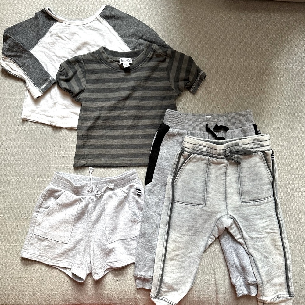 Set of 5 Splendid Toddler Boys clothes, 12-18 mos, Used very good condition